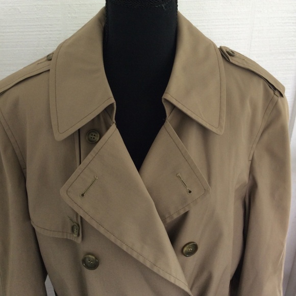 VTG  LONDON FOG MAINCOATS UNISEX  TRENCH COAT, CLASSIC BEIGE 40 LONG NWT - Picture 4 of 10
